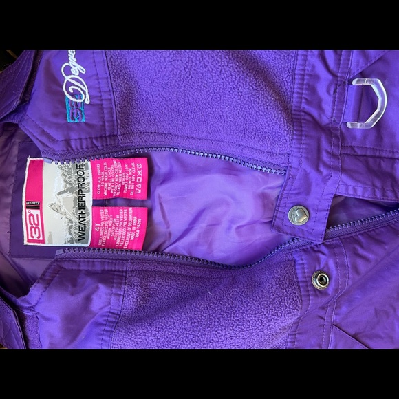 32 Degree Purple Youth Snow Bib Overall 4T - Picture 3 of 5